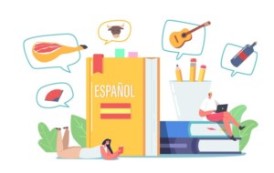 Wombat English School - Spanish Conversation Classes for Business Illustration