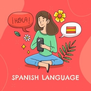 Wombat English School - Spanish Conversation Classes for Adults Illustration